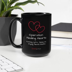 "Operation Healing Hearts" 15oz Black Glossy Mug
